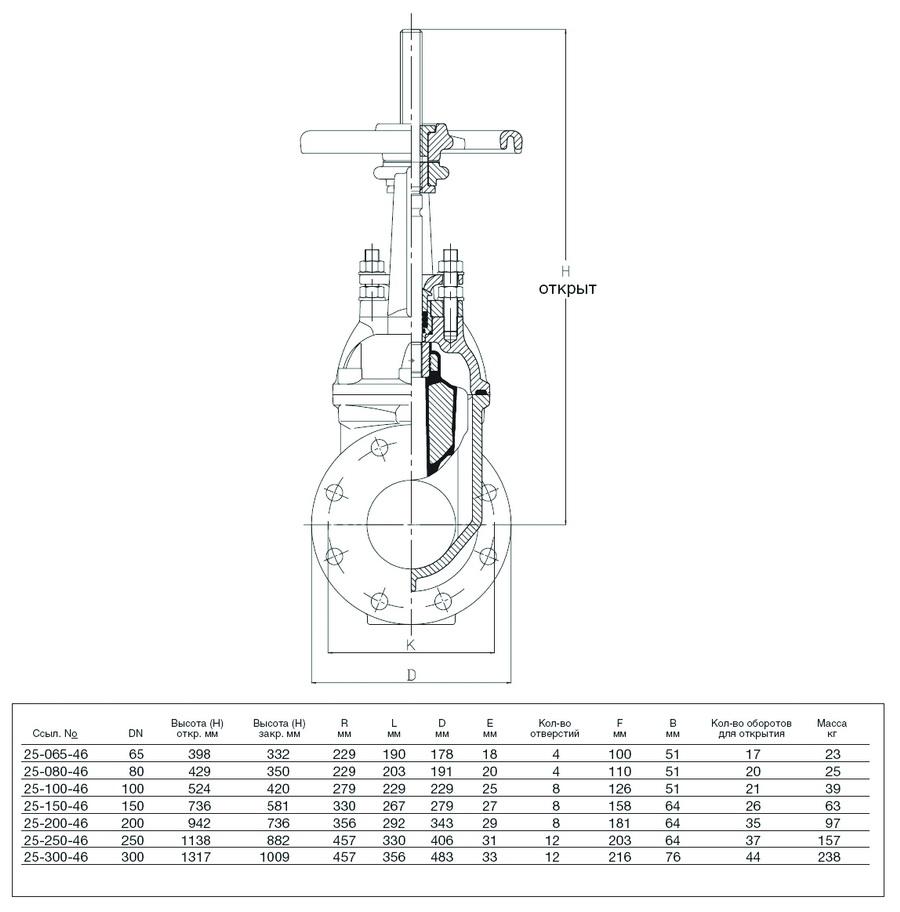 25 46 AVK Gate Valve